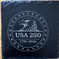 USA 250 4 inch Square Slate