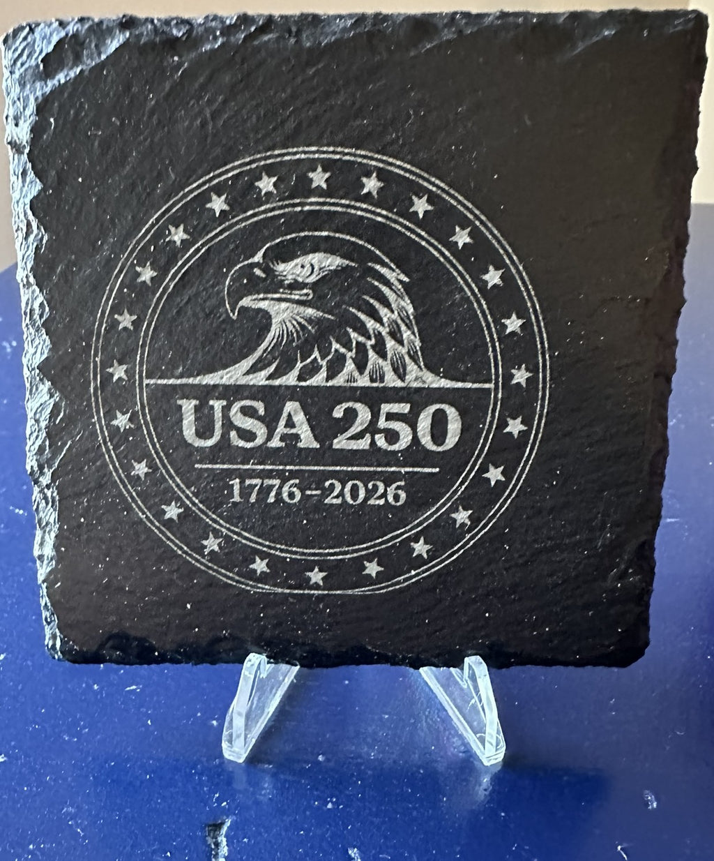 USA 250 4 inch Square Slate