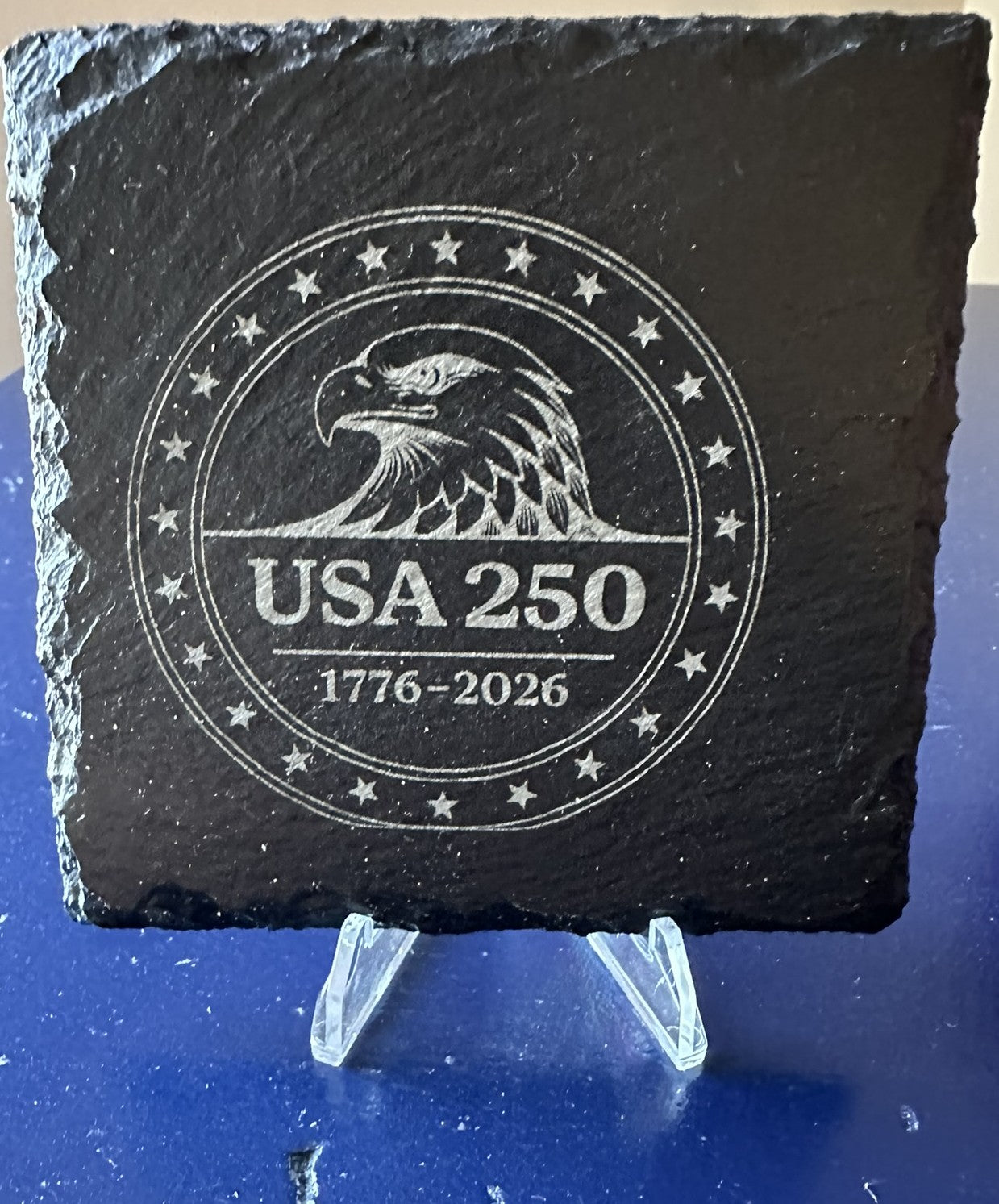 USA 250 4 inch Square Slate